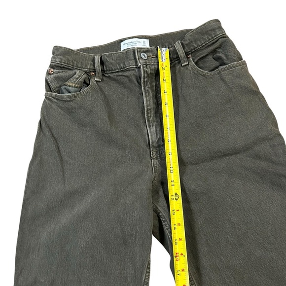 Abercrombie & Fitch 30/10 The 90s Straight Jeans Chocolate Brown Ultra High Rise - Picture 8 of 11
